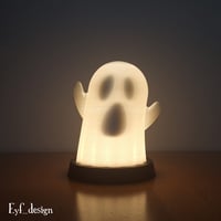 Image 1 of 👻 Cartoon Ghost Desk Lamp – A Spooky Surprise for Your Space! 👻