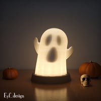 Image 2 of 👻 Cartoon Ghost Desk Lamp – A Spooky Surprise for Your Space! 👻
