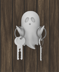 Image 1 of 👻 Ghost Key Holder – Spooky & Functional Wall Decor! 👻