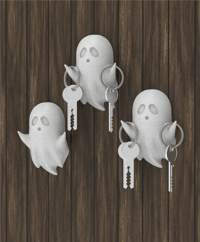 Image 3 of 👻 Ghost Key Holder – Spooky & Functional Wall Decor! 👻