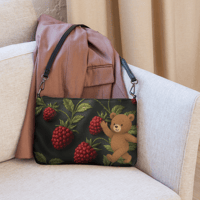 Image 3 of "TEDDY BERRY" CROSSBODY iPAD PREMIUM LEATHER BAG