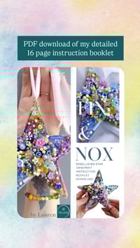 Image 2 of Embellished Star Ornament Tutorial (PDF DOWNLOAD & VIDEO ACCESS ONLY) ONLY☆