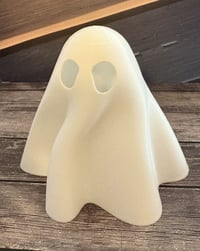 Image 3 of 👻 3D-Printed Spooky Ghost Tea Light – Light Up the Haunting Fun! 👻