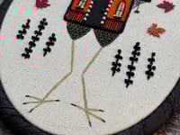 Image 7 of Halloween Baba Yaga House Mixed Media Embroidery Hoop 5x7"