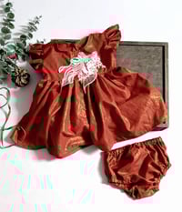 Image 1 of Sitter set for photo shoots |  Ayla | 9-12 months | glitter dusty orange