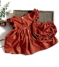 Image 3 of Sitter set for photo shoots |  Ayla | 9-12 months | glitter dusty orange