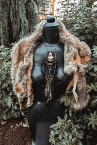 Image 16 of Ritual, large leather and bone necklace 