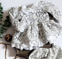Image 2 of Christmas | Winter photo session set | Amy | age 9-12 months | grey and white