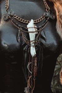 Image 3 of Deer jaw wild necklace 