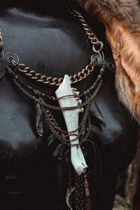 Image 6 of Deer jaw wild necklace 