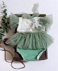 Image 1 of Sitter Photo session dress | Annmarie |  age 9-12 months | sage