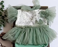 Image 2 of Sitter Photo session dress | Annmarie |  age 9-12 months | sage