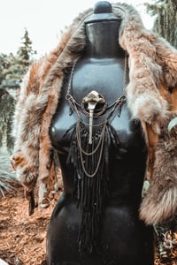 Image 5 of Wild fringe and bone necklace