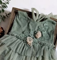 Image 2 of Sitter photo session dress | Cynthia | age 9-12 months | sage