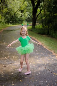 Image 2 of Alien Tutu Leotard or Bodysuit Baby Toddler Green Halloween Costume Birthday Set Wings Included