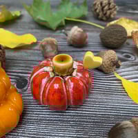 Image 5 of Handmade Orange/Red Ceramic Pumpkins