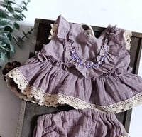 Image 2 of Sitter set for photo shoots | Lula | age 9-12 months | dusty purple