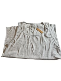 Image 4 of SKIMS- RIBBID TANK LONG- LIGHT HEATHER GREY