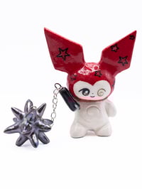  Original Ceramic Bunny with Mace - Red