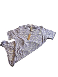 Image 2 of SKIMS- SUMMER SHEER T- SHIRT BODYSUIT - LILAC SWIRL