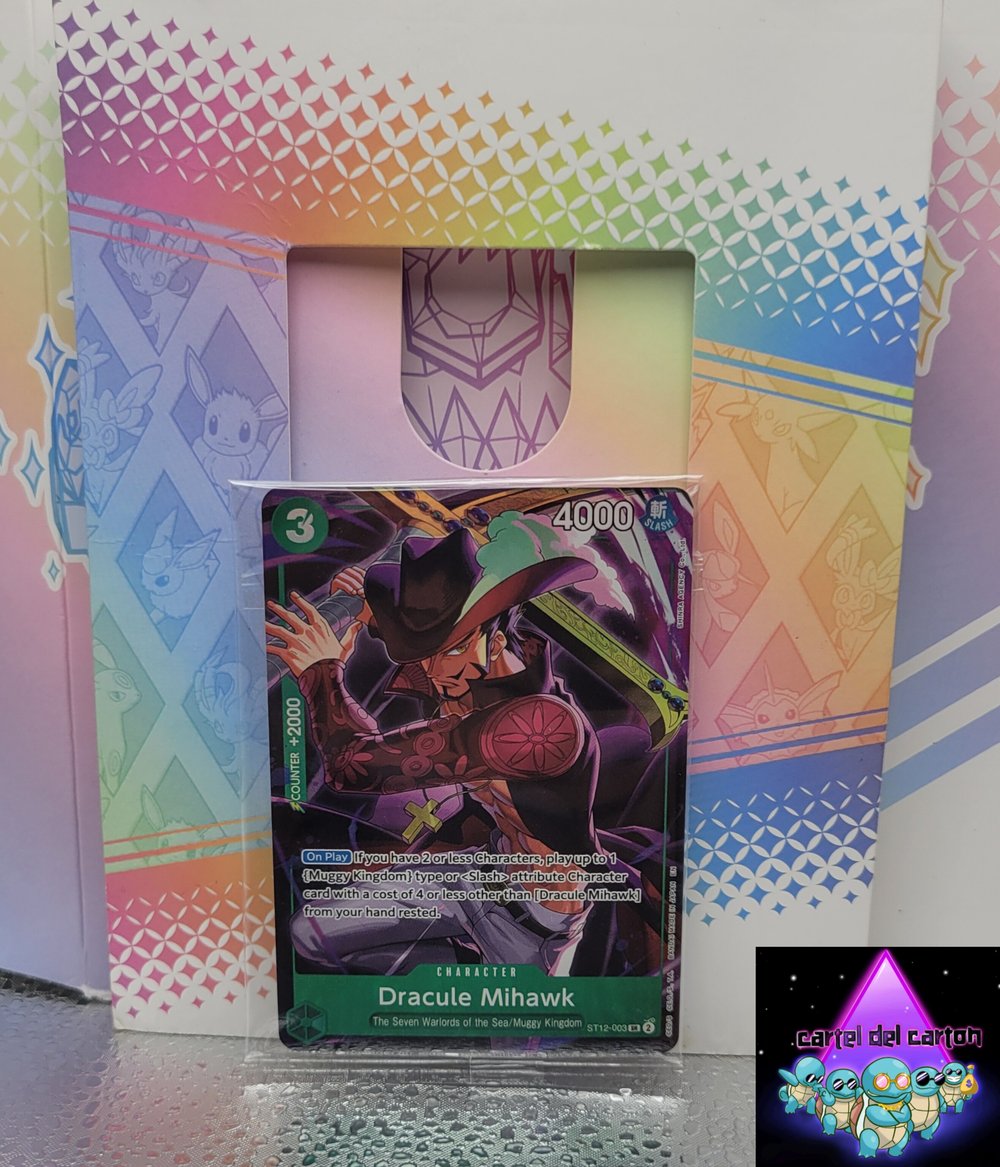Image of One Piece TCG Dracule Mihawk Alternate Art Promo (SEALED)