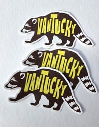 Image 2 of Vantucky Raccoon Vinyl Stickers