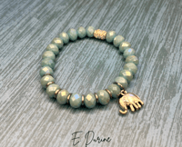 Image 2 of Turquoise Elephant Charm Bracelet