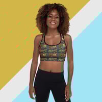 Image 1 of "Rising Koi" Padded Sports Bra