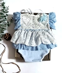 Image 1 of Baby dress for photo shoots | Nella | age 12-18 months | blue