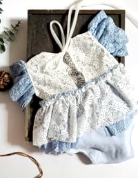 Image 3 of Baby dress for photo shoots | Nella | age 12-18 months | blue