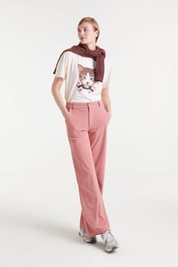 Image 4 of Camiseta 100% algodón con estampado de gatito