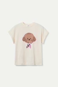 Image 5 of Camiseta 100% algodón con estampado de caniche