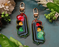 Image 1 of Traffic Light 2.5" Acrylic Charm