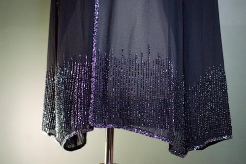 Image of Vintage Carissimo Cascade Sheer Beaded Throw 