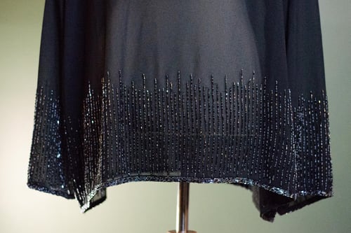 Image of Vintage Carissimo Cascade Sheer Beaded Throw 