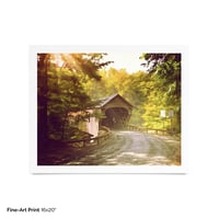 Image 5 of Downers Covered Bridge from the Road  - Fine-Art Print