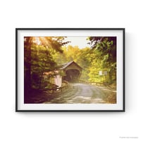 Image 3 of Downers Covered Bridge from the Road  - Fine-Art Print