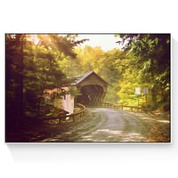 Image 2 of Downers Covered Bridge from the Road  - Fine-Art Print