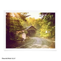 Image 4 of Downers Covered Bridge from the Road  - Fine-Art Print