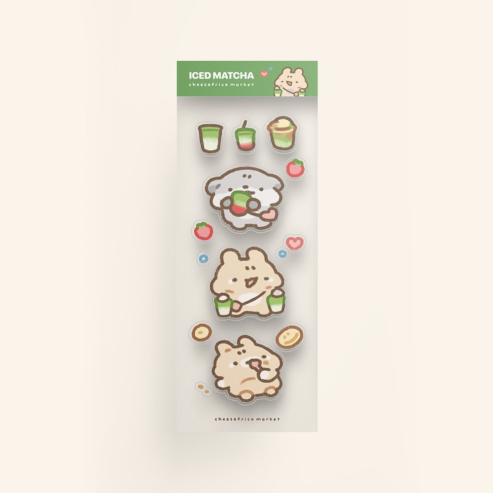 Image of ICED MATCHA STICKER SHEET