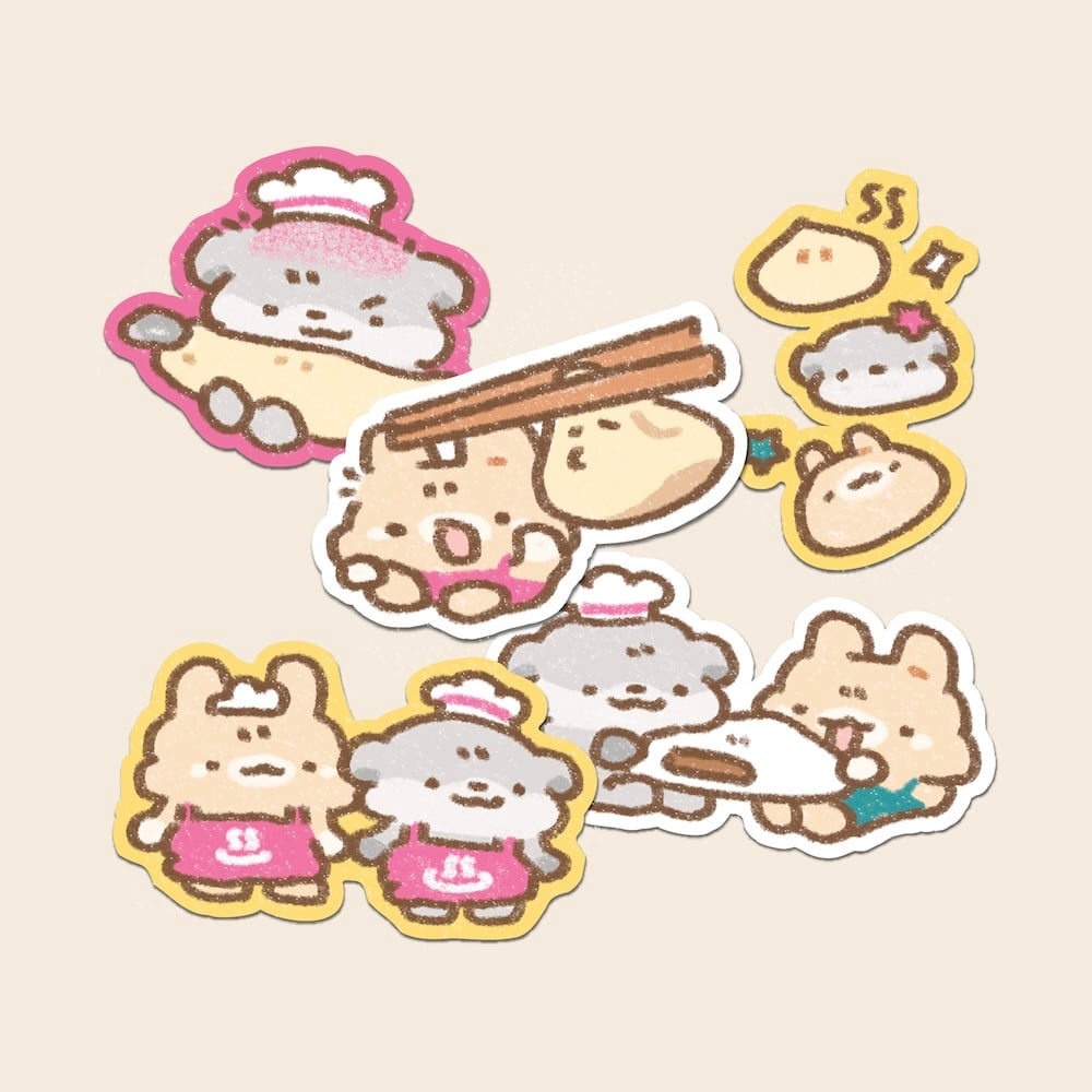 Image of STEAMED BUN STICKERS