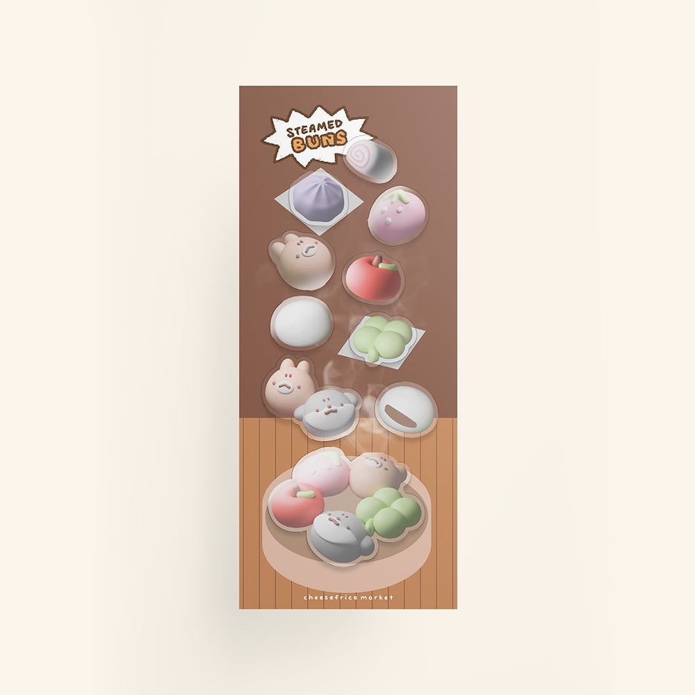 Image of MOCHI BUNS STICKER SHEET