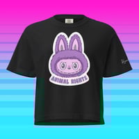 Image 1 of Animal Rights Monster cropped tee