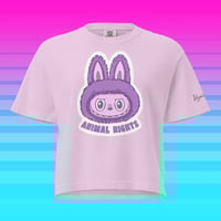 Image 2 of Animal Rights Monster cropped tee