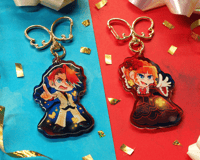 Image 1 of Umineko ('Rondo' - Beatrice & Battler) 2.5" Double-Sided Acrylic Charm