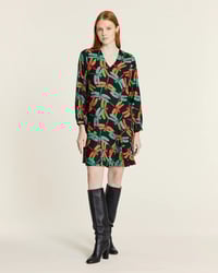 Image 1 of Vestido libélulas corto evasé