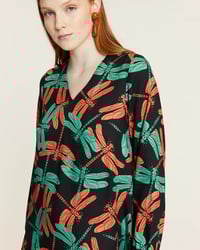 Image 3 of Vestido libélulas corto evasé