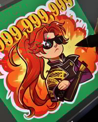 Image 3 of Uncapped Damage Maelle 3" Matte Sticker