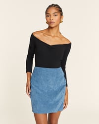 Image 2 of Body negro con fruncido