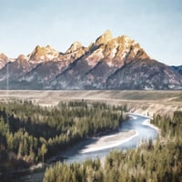 Image 1 of The Tetons and the Snake River - Fine-Art Print